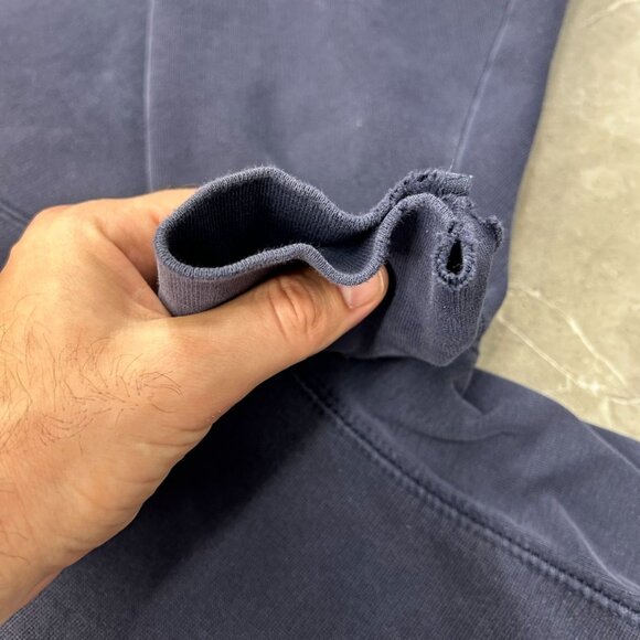 Vintage Steve Barrys Navy Midshipmen Hoodie Mens 2XL XXL Pullover Sweatshirt - Picture 7 of 13